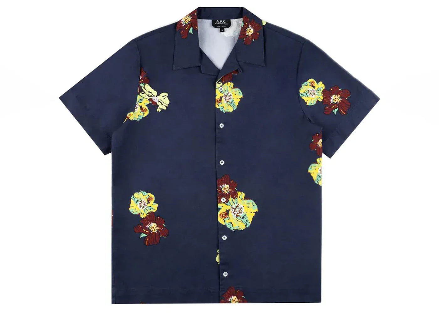 P c louis – A.P.C. Louis S/S Shirt Dark Navy Blue