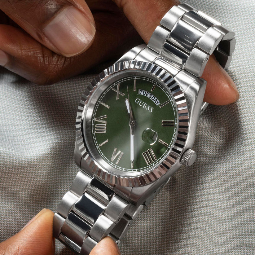 Guess Connoisseur Men Quartz Green Dial Analog Stainless Steel Watch GW0265G10 - view 8