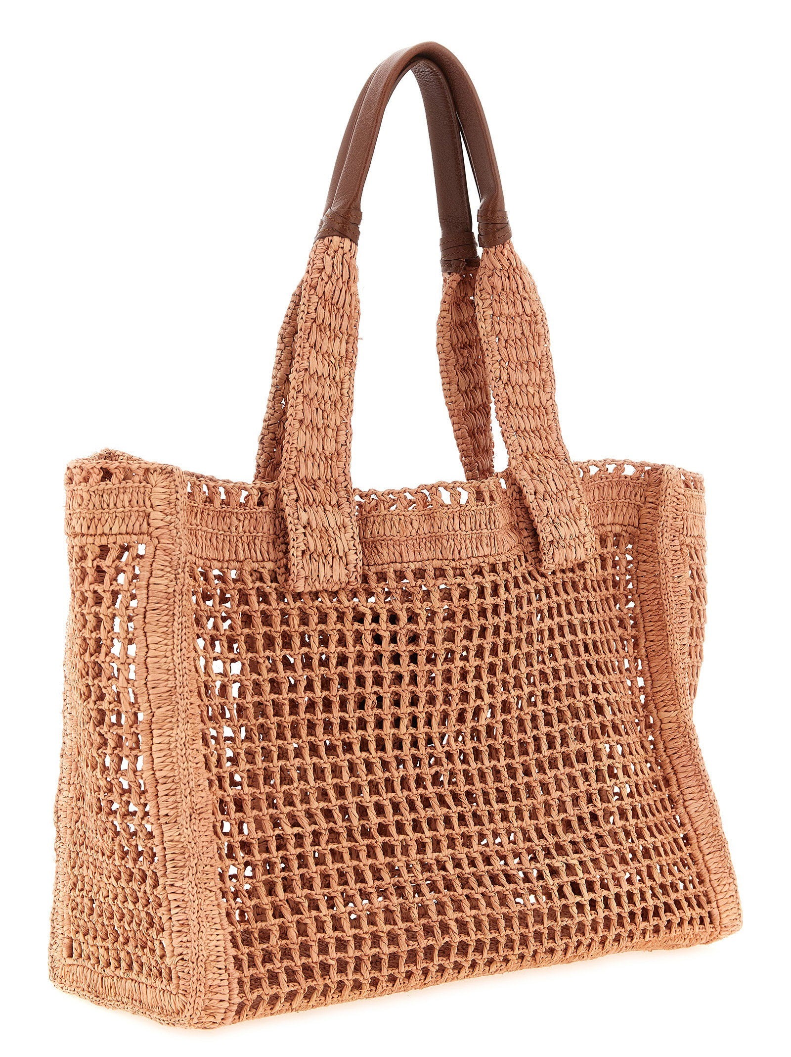 Chloé East-west Summer Banana Shopping Bag – 100% raphia - view 2