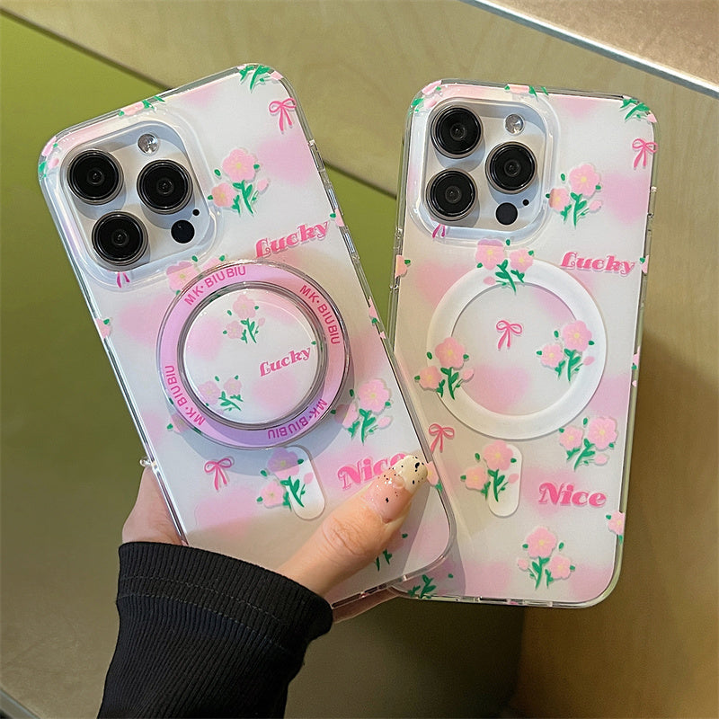 Peeperly Lucky Nice Floral Heart Case – No Color