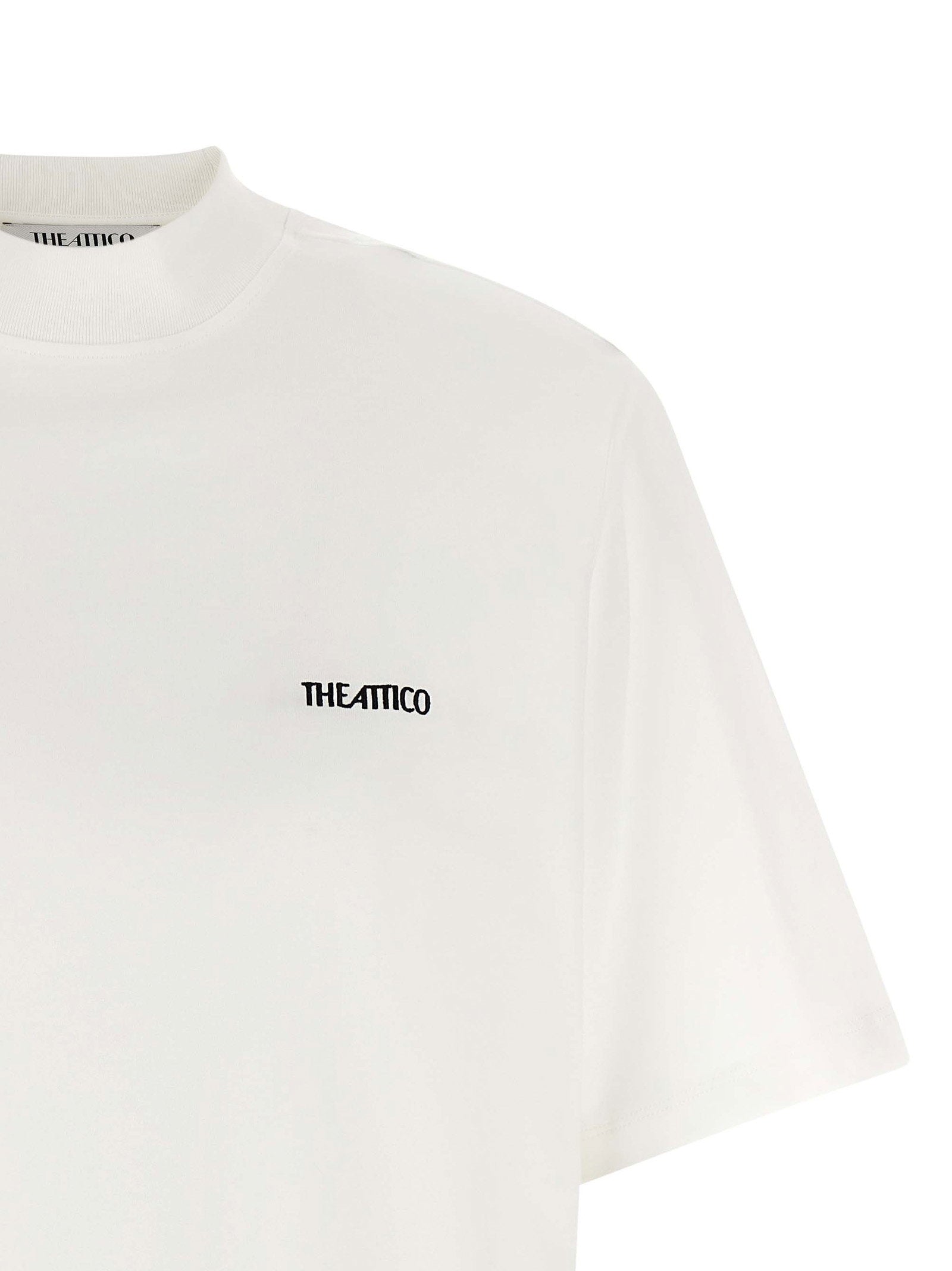 The Attico Mock-neck T-shirt – 100% cotton - view 3