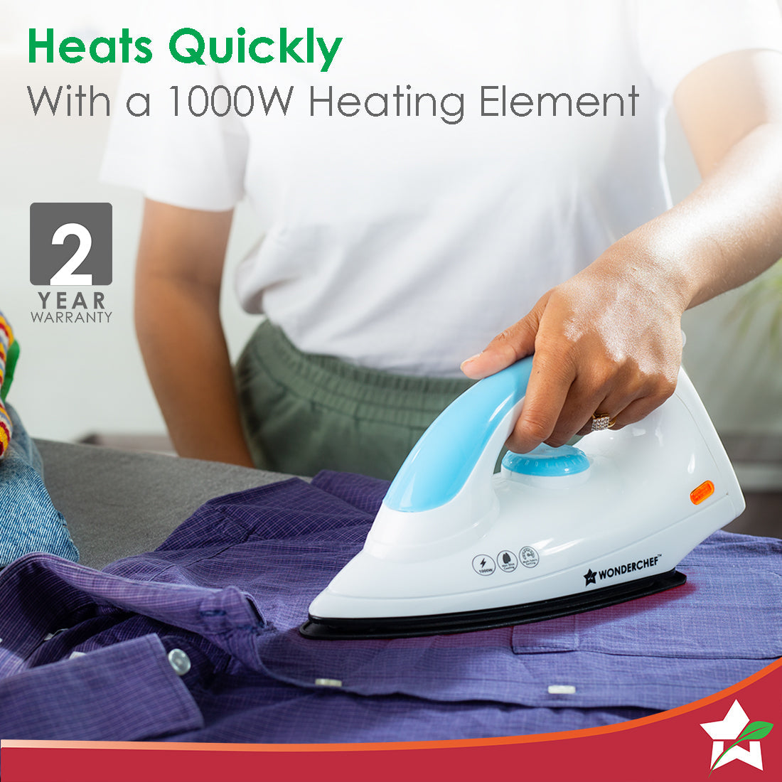 Wonderchef Crescent Kettle + Dry Iron Festive Gift Combo | 1.5L Kettle - view 3