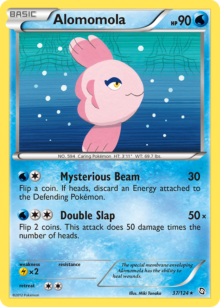 Rare bw6-37 non-holo – Pokémon Alomomola - 37/124 - Rare [bw6-37] [Non-Holo] - Alomomola - 37/124 - Rare