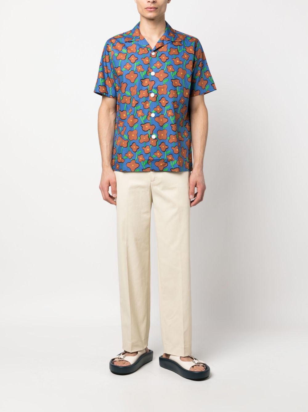 Department5 Wide leg trousers – Cotton 97%, Elastane 3% - view 4