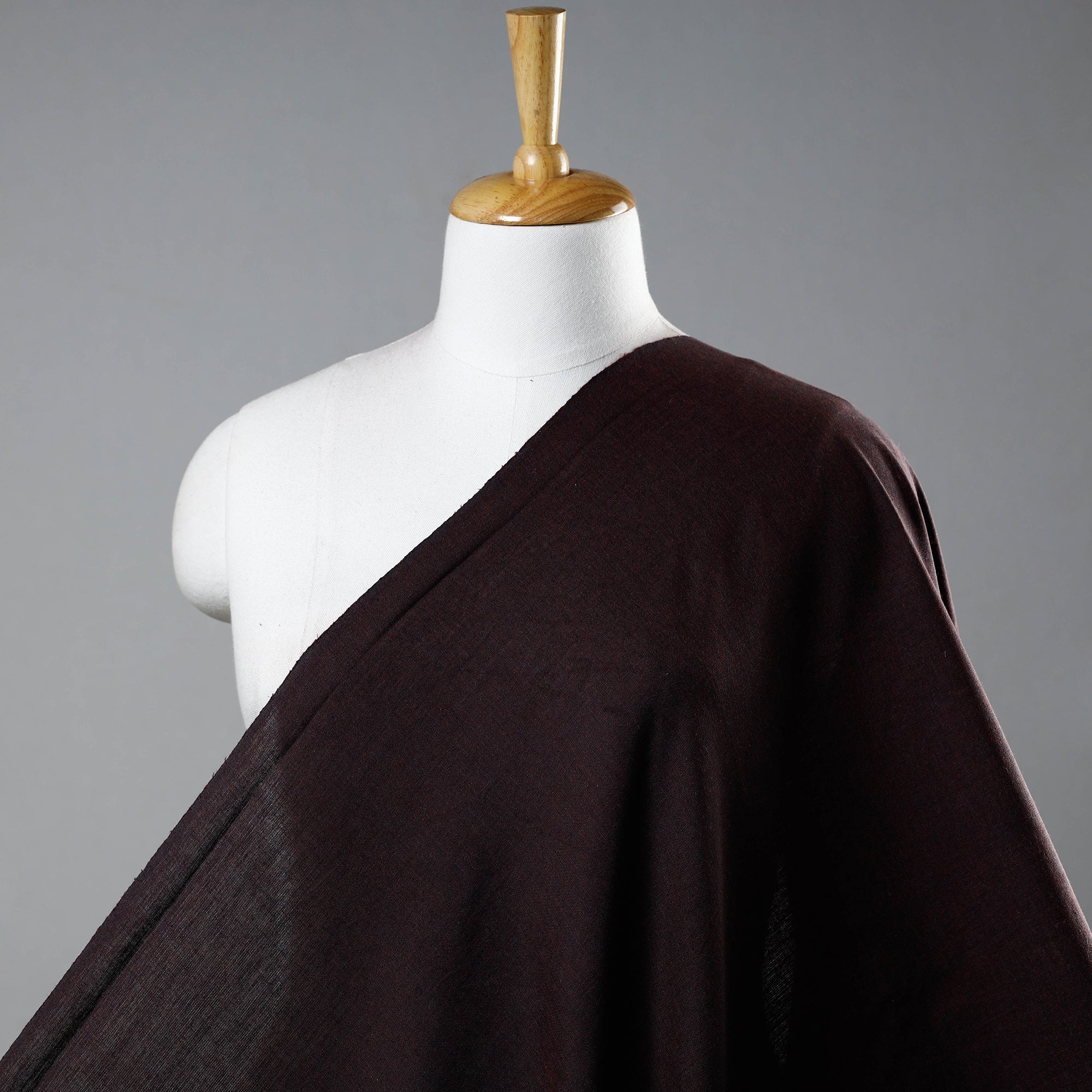 HANDLOOM VIRASAT Black - Prewashed Fine Cotton Handloom Fabric