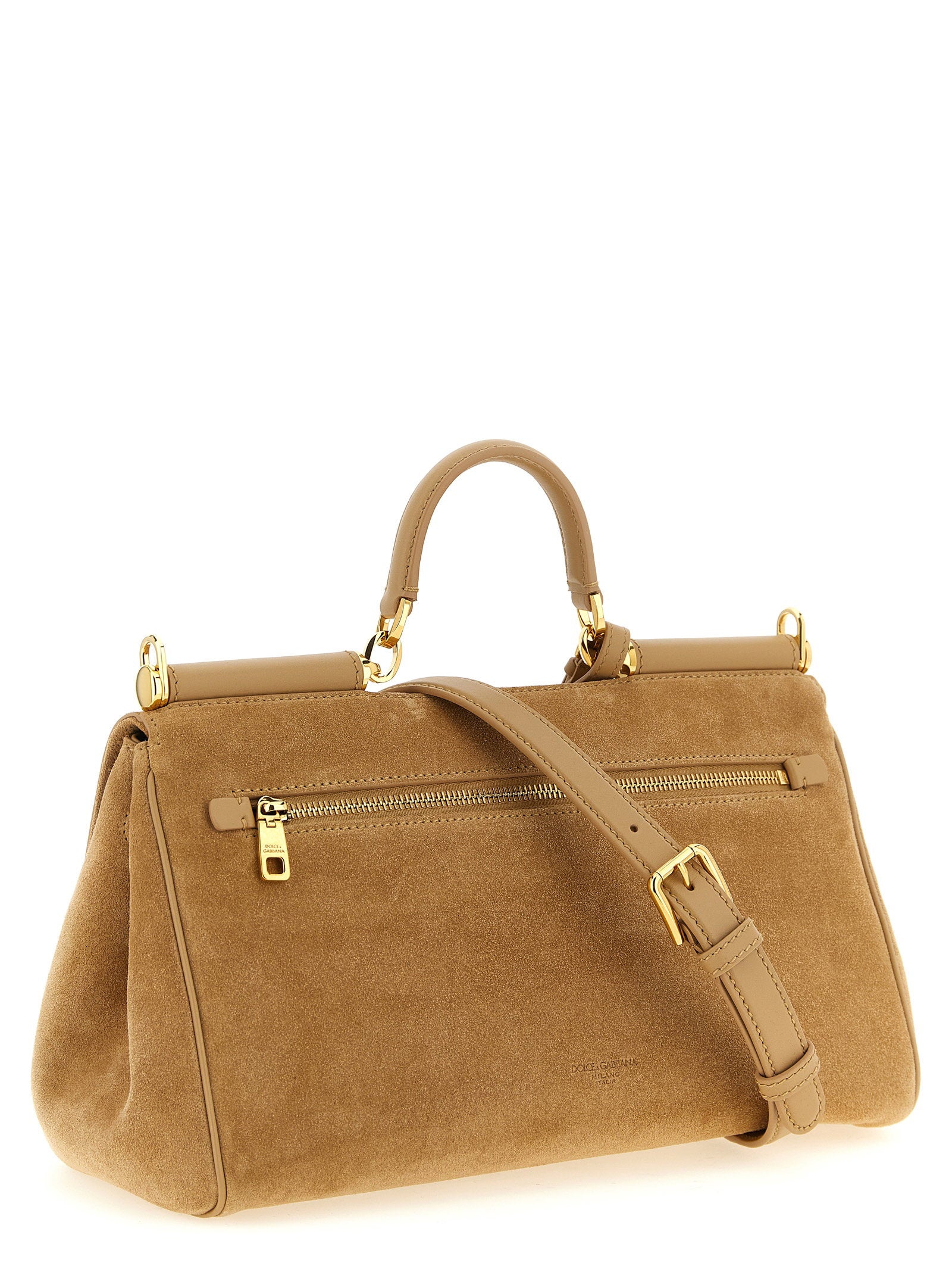 Dolce & Gabbana My Sicily Suede Handbag – 95% calf leather 5% pvc - view 2