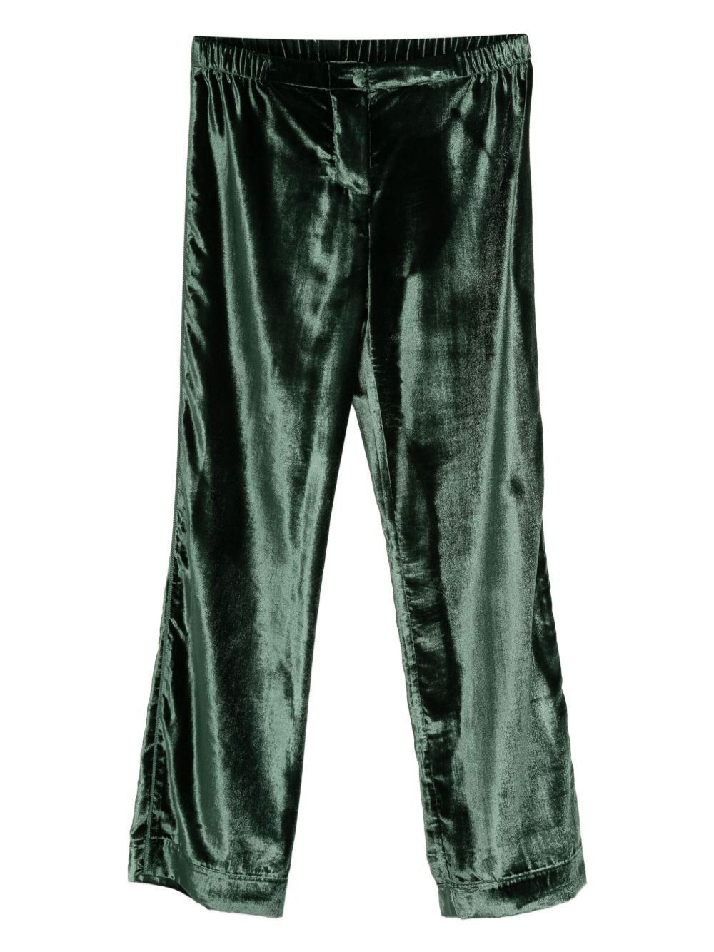 F.R.S . Velvet high-waisted trousers – 75%Viscose 25%Polyammide