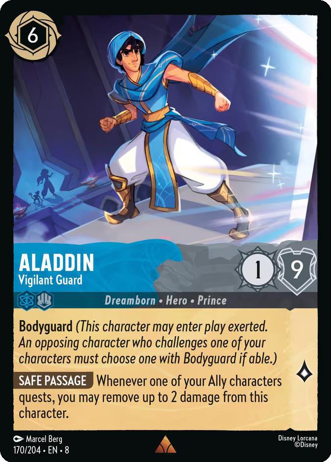 Lorcana Aladdin - Vigilant Guard - 170/204 [Reign of Jafar] [Non-Foil]