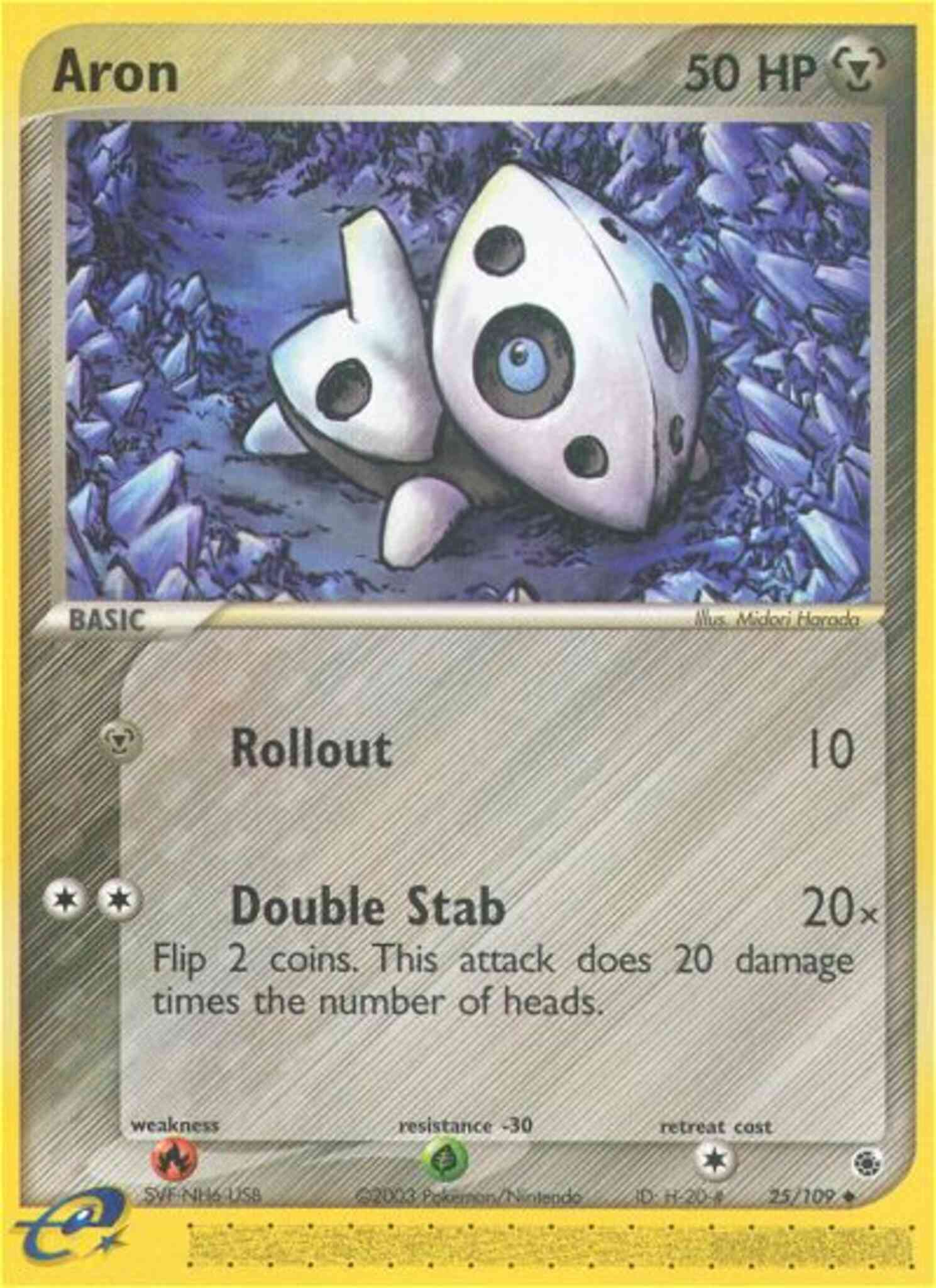 Uncommon ex1-25 non-holo – Pokémon Aron - 25/109 - Uncommon [ex1-25] [Non-Holo]