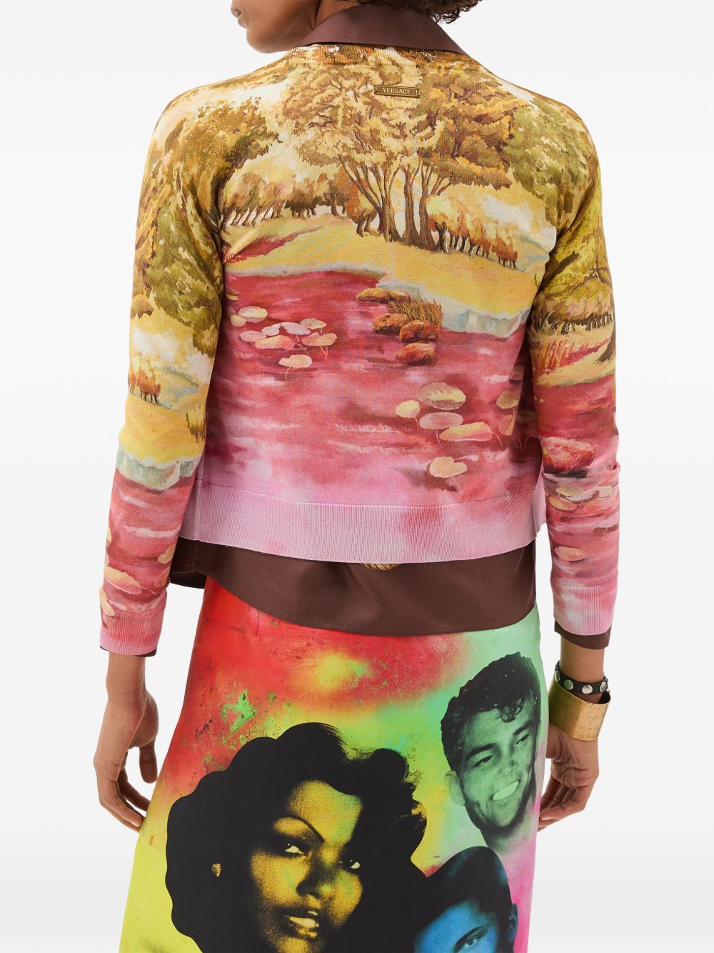 Versace IT Printed silk cardigan – Silk 100% - view 3