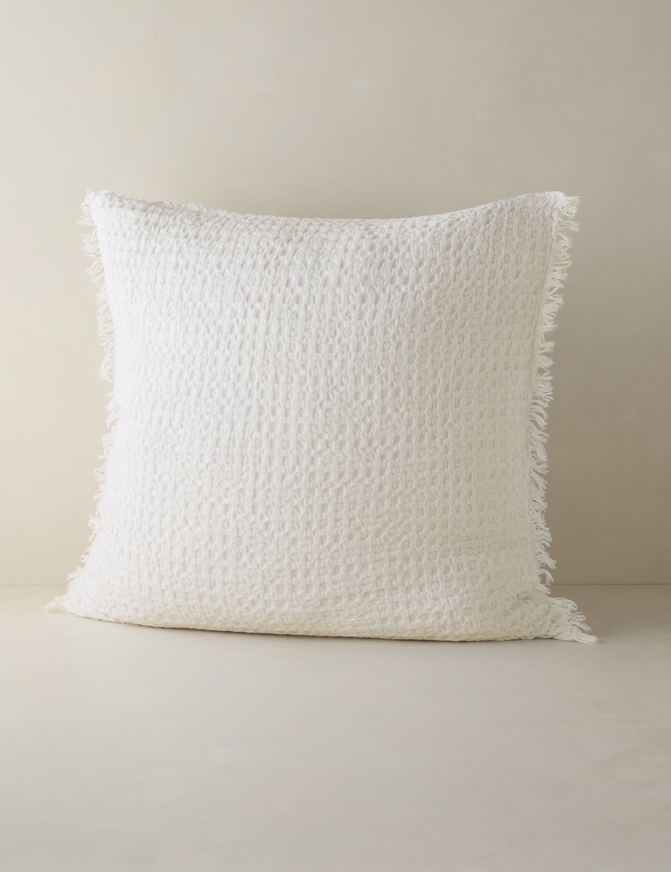 Lulu and Georgia Lenora Textured Cotton Linen Sham - view 8