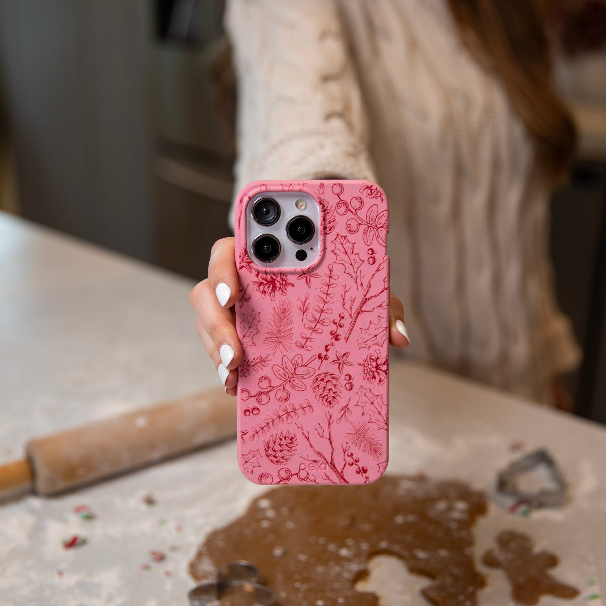 BlackTree Bubblegum Pink Festive Forest Google Pixel 9/9 Pro Case - view 2