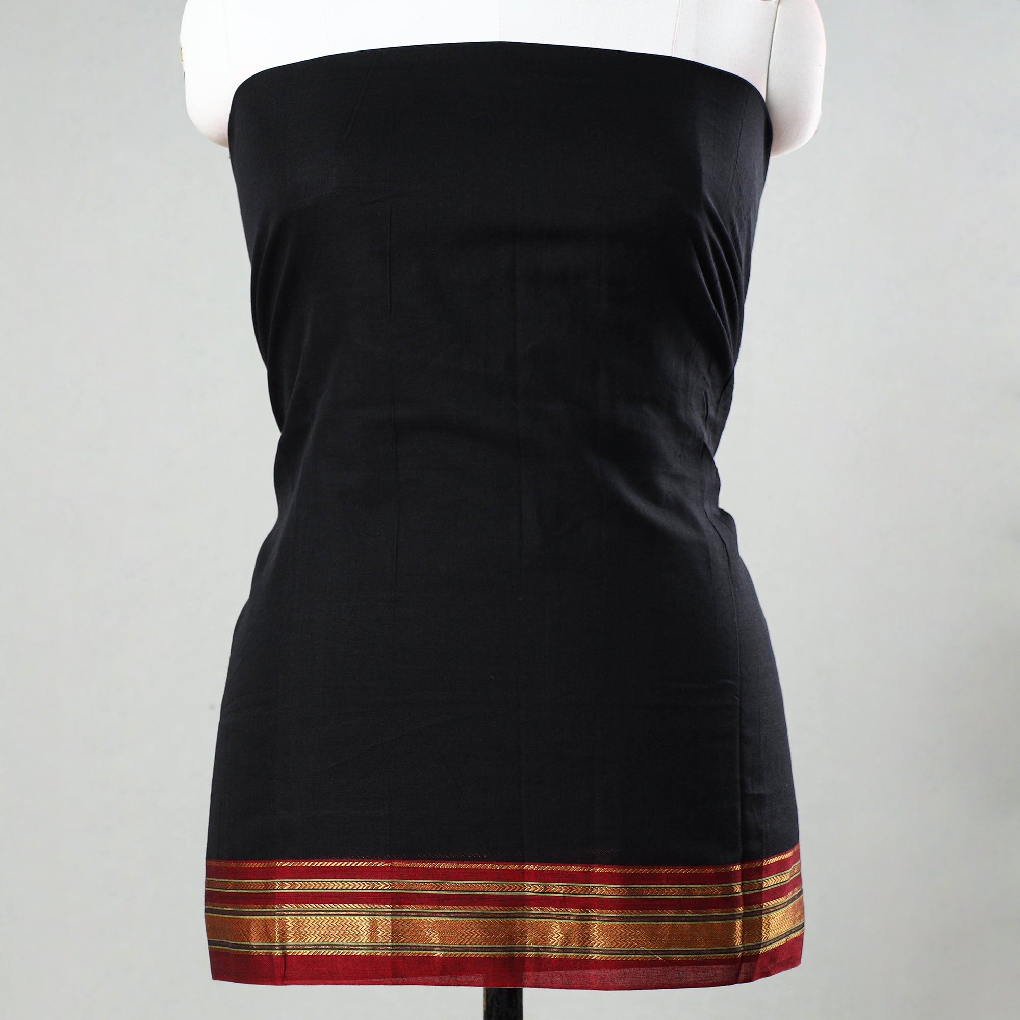 SOUTH KARGHA Black - 3pc Dharwad Cotton Suit Material Set 53 - view 3