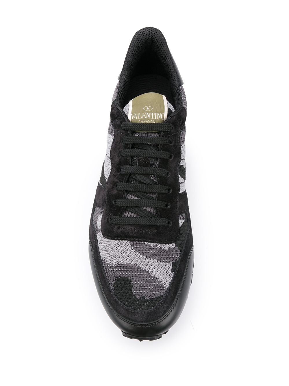 Valentino Garavani Rockrunner Camouflage Sneaker In Fabric-Mesh - view 2