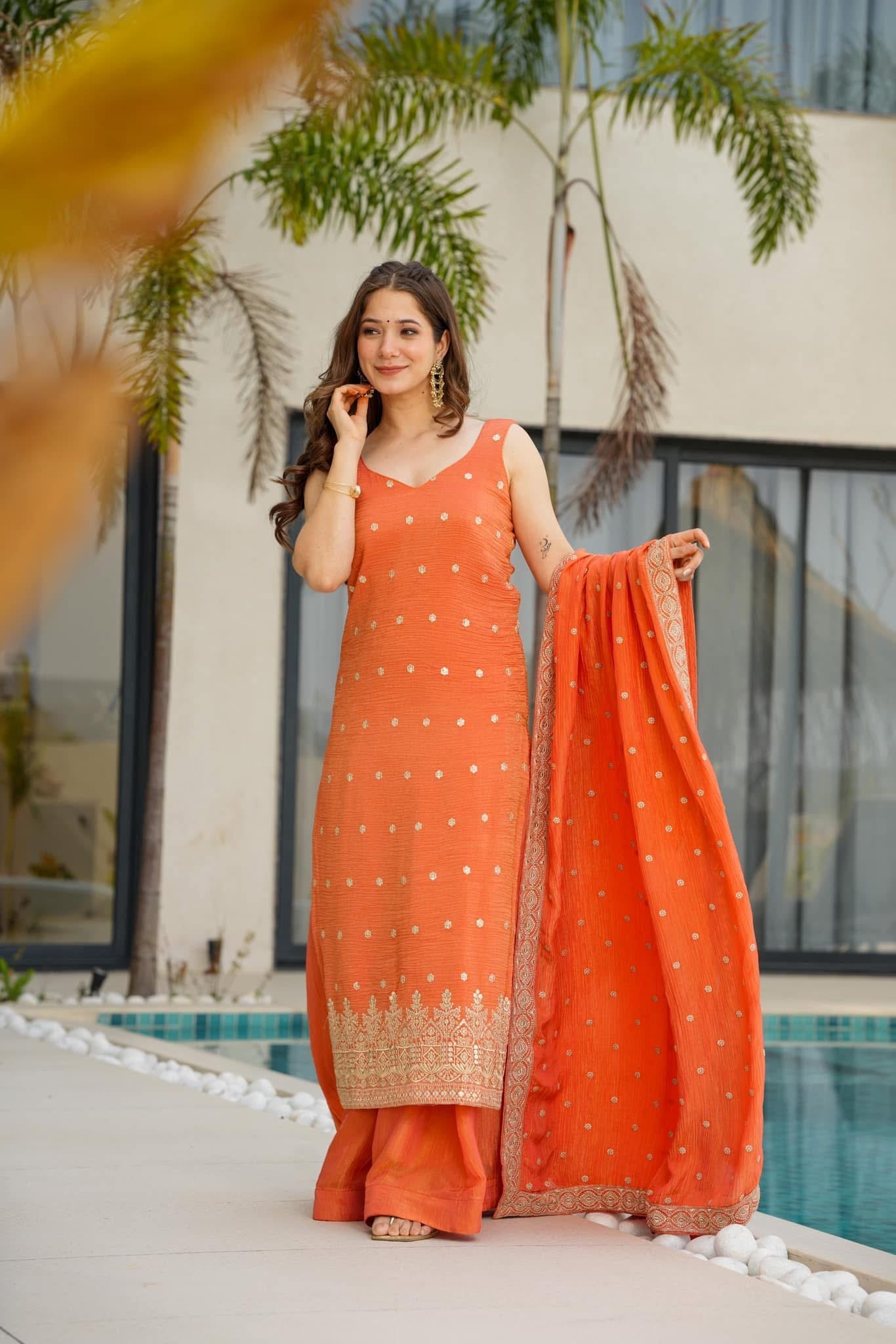 Idaho0 Molten Magic orange suit set - view 4