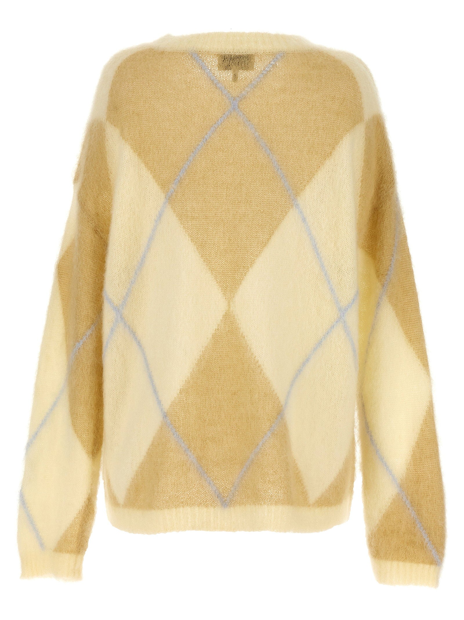 Ganni Logo Embroidery Diamond Sweater - view 2