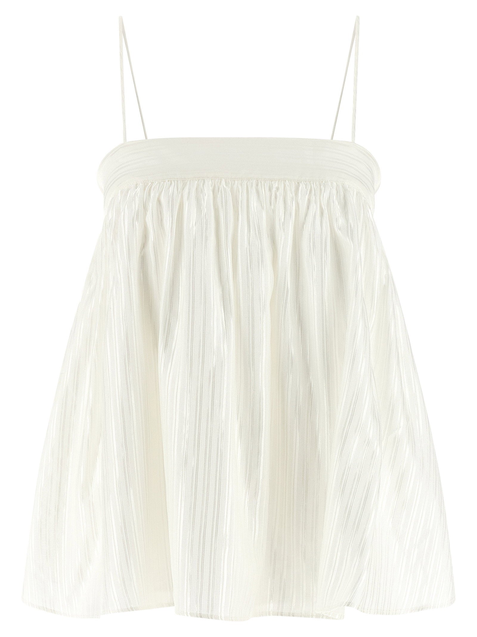 Rotate Birger Christensen Striped Viscose Top