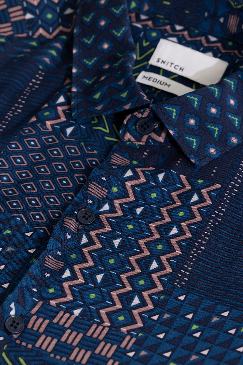 SNITCH Mixtape Blue Shirt - view 2