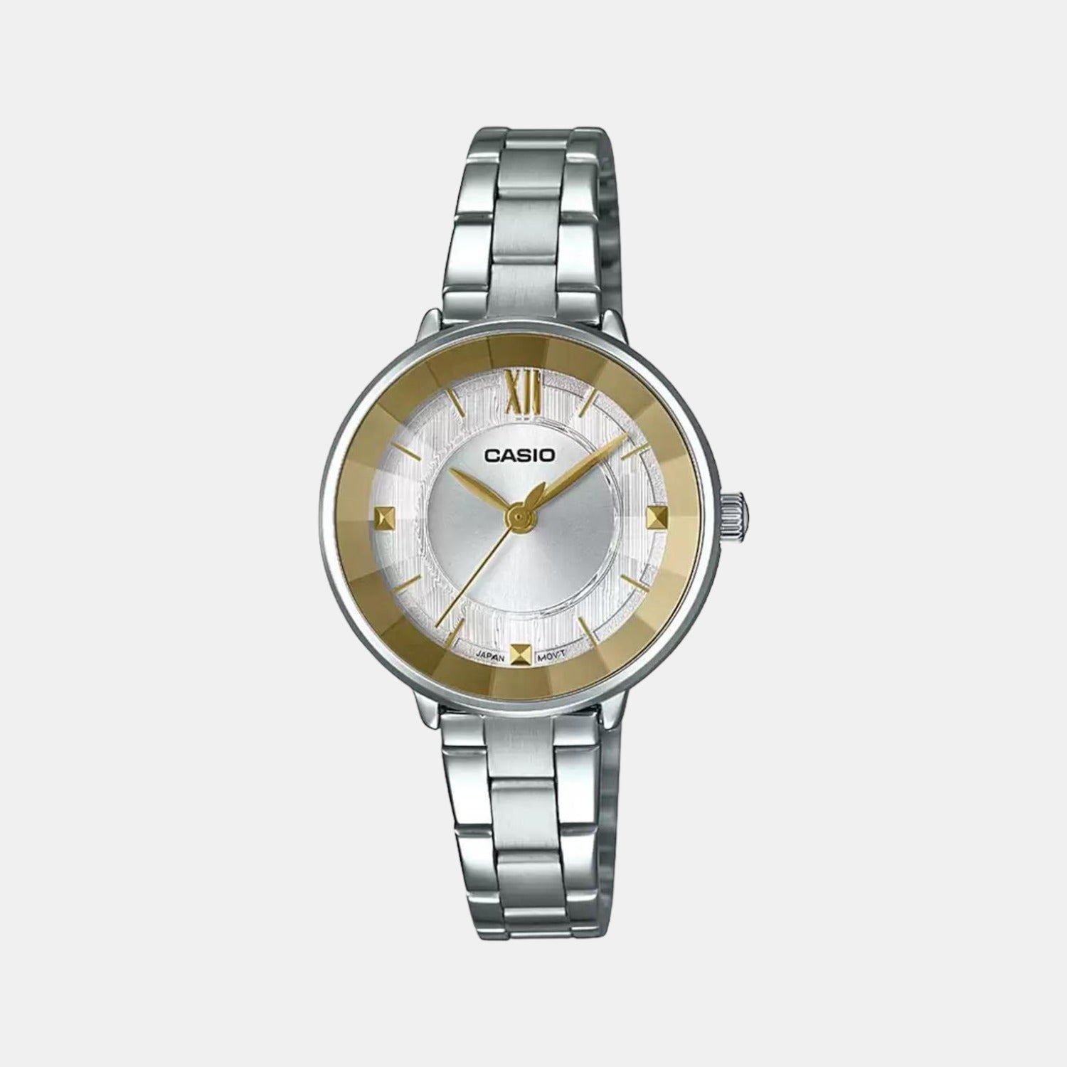 Casio Enticer Women Quartz Silver Dial Analog Stainless Steel Watch A1732