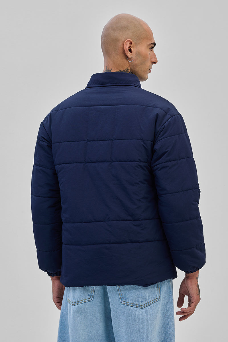 SNITCH Navy Double Pocket Jacket - view 5