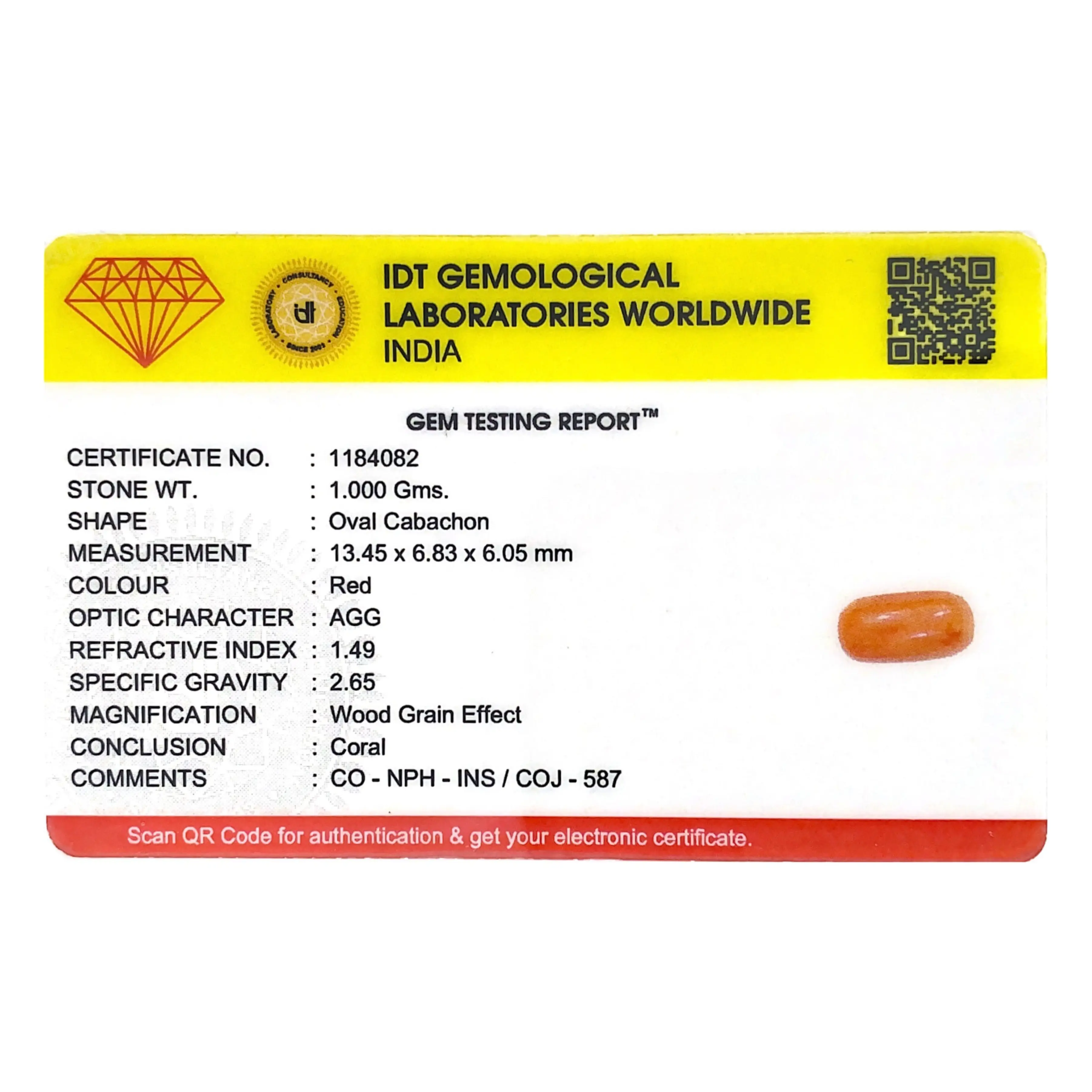 Pramogh Red Coral - 5 Carat - view 4
