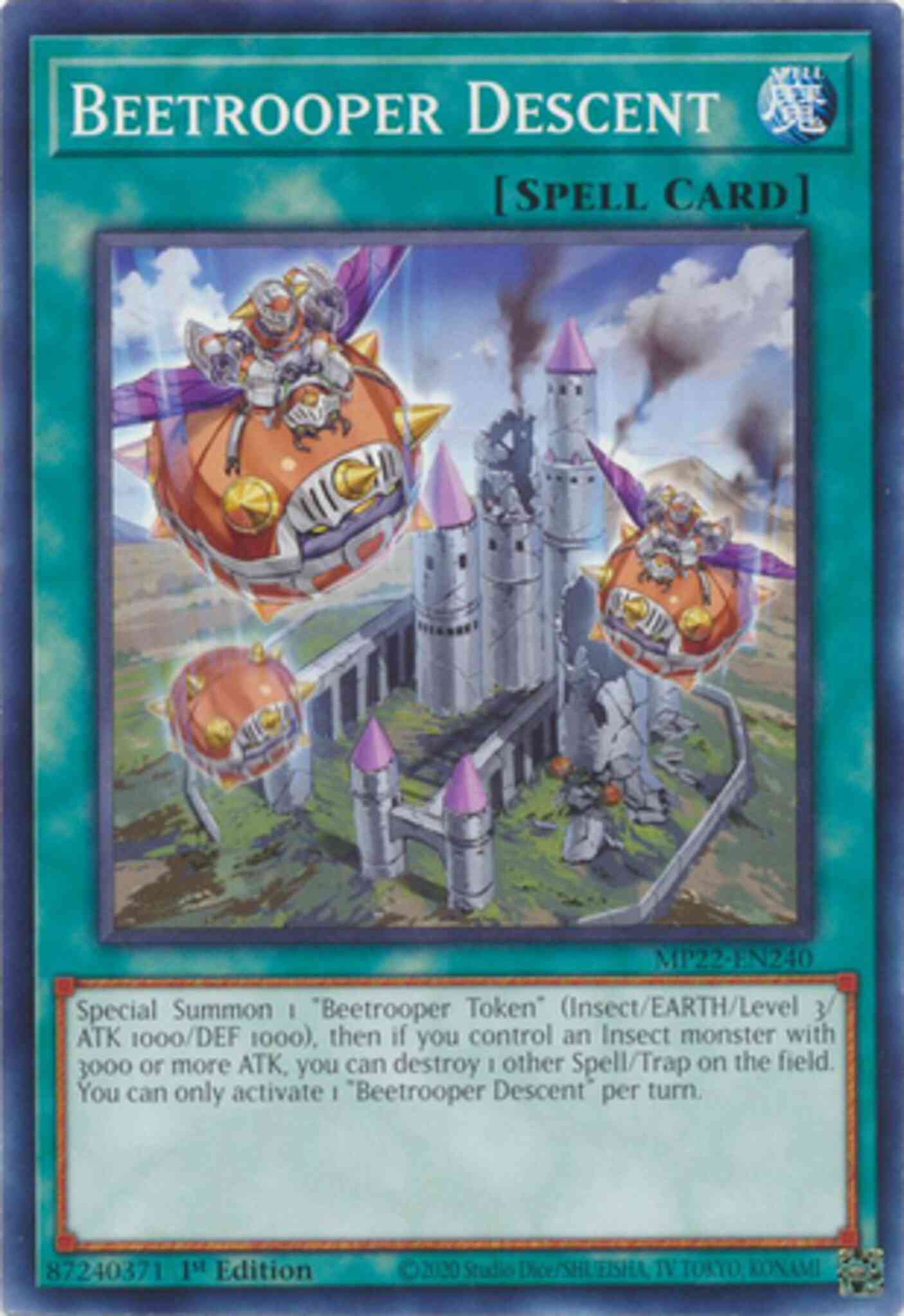 Yu-Gi-Oh! Beetrooper Descent - MP22-EN240 - Common - 1st Edition