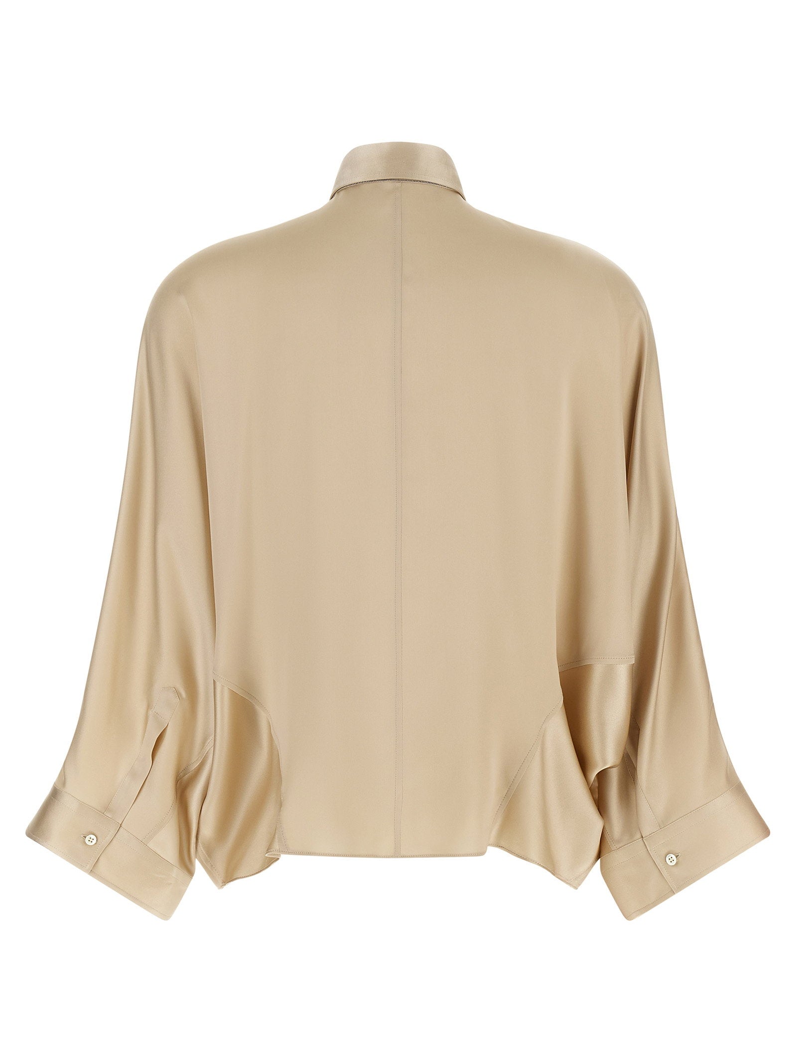 Brunello Cucinelli Monile Satin Shirt – 96% silk, 4% elastane - view 2