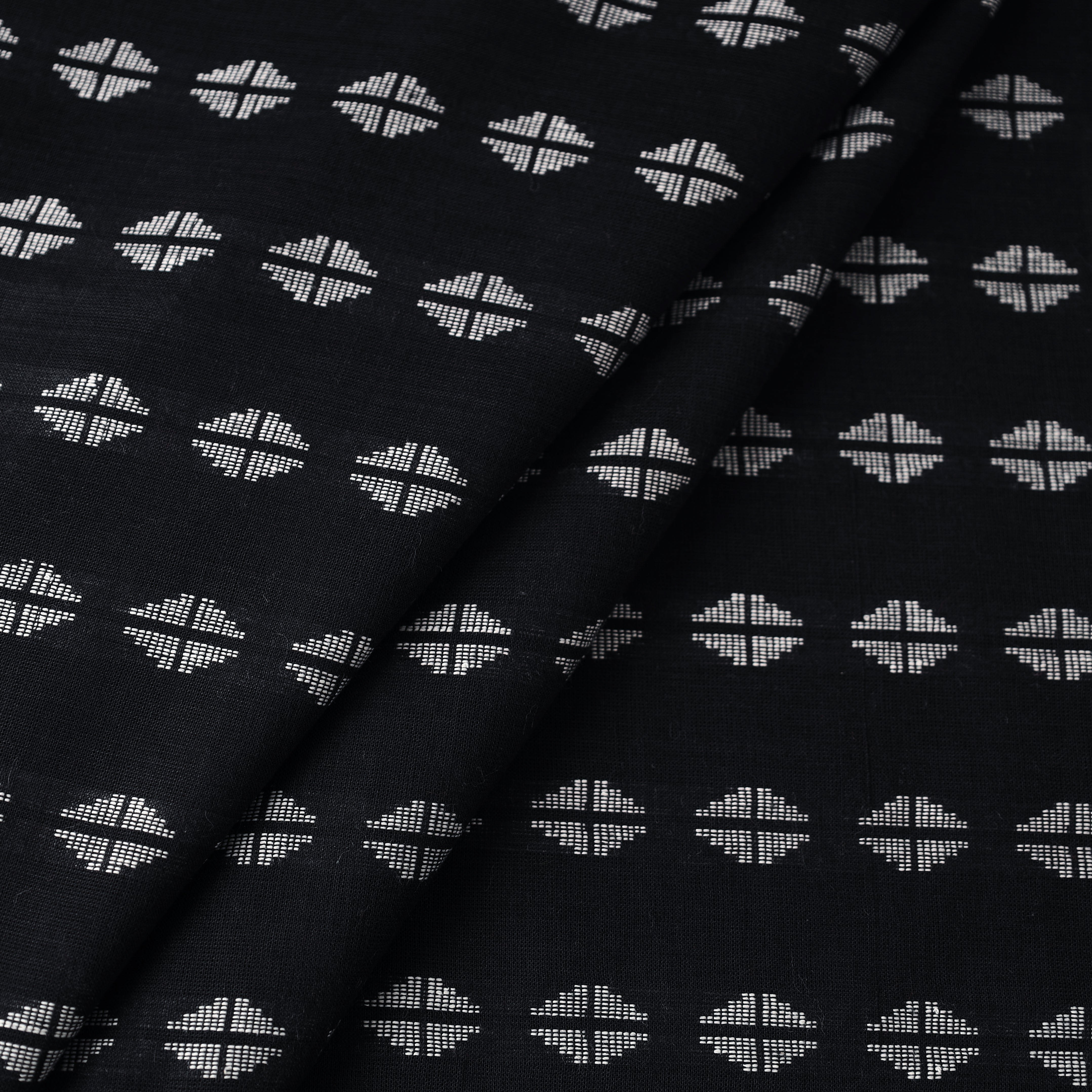 ITOKRI CRAFTS INITIATIVE Black - Jacquard Prewashed Cotton Fabric 35 - view 2