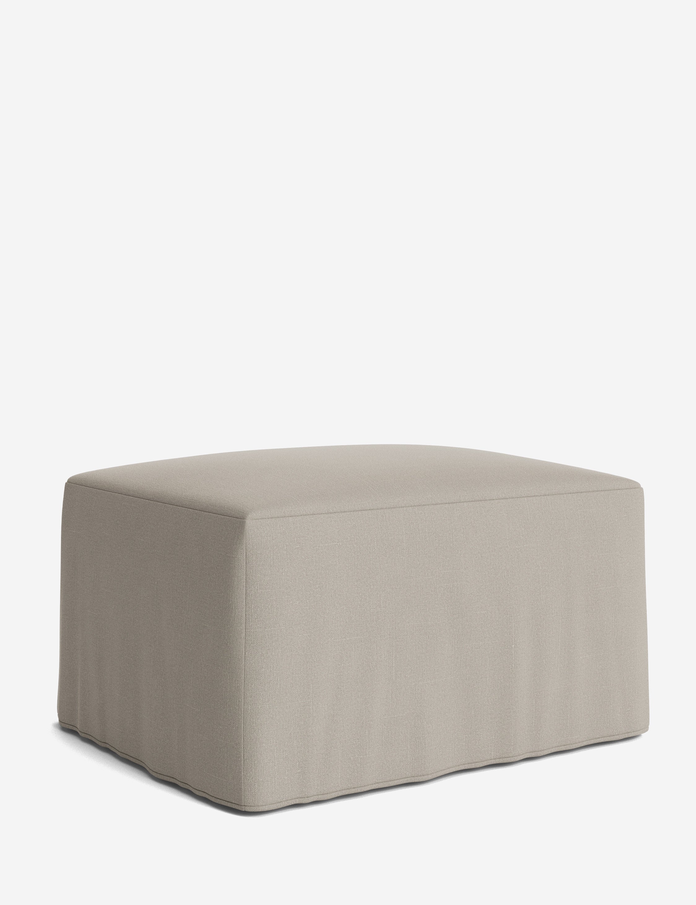 Lulu and Georgia Portola Slipcover Ottoman - view 134