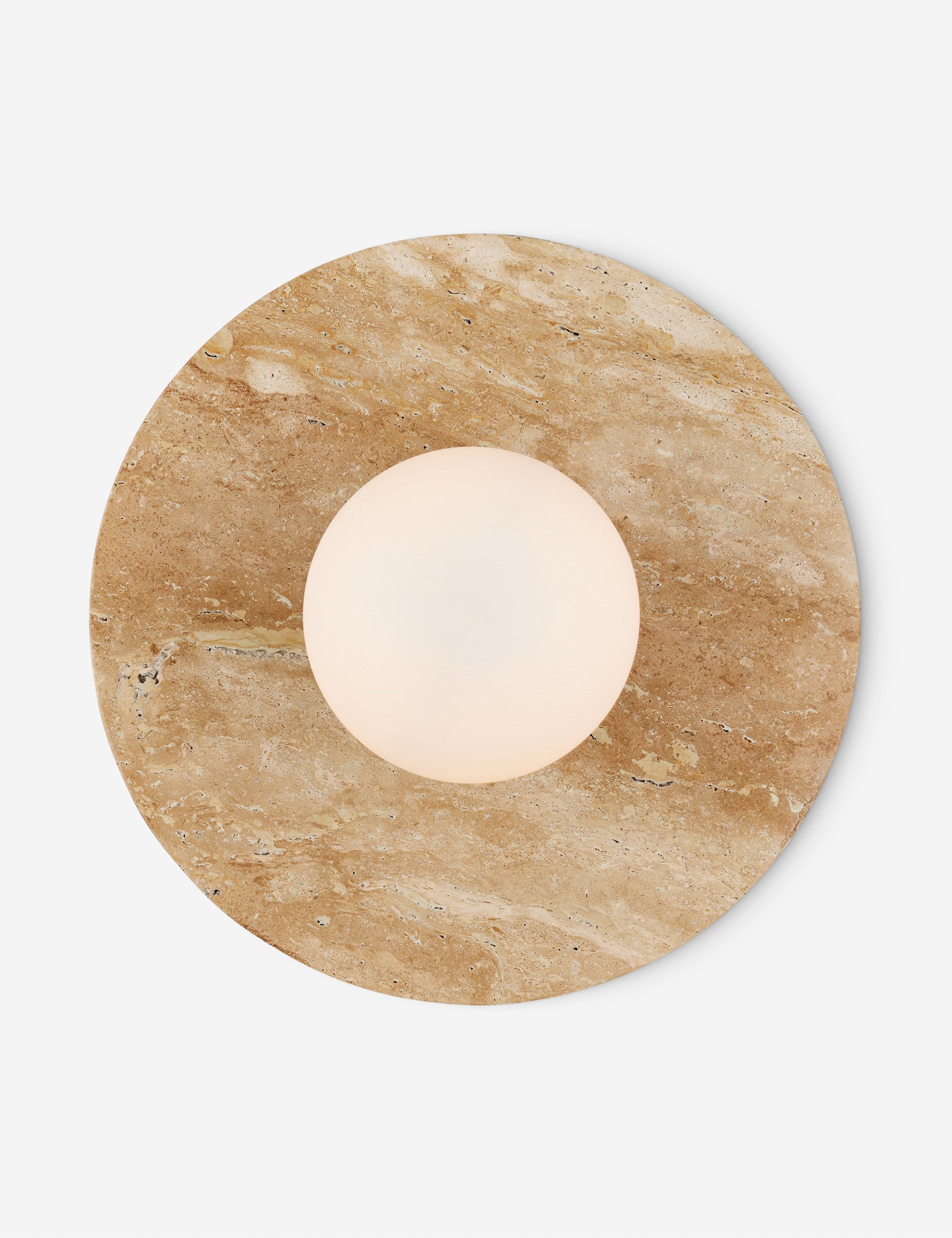 Lulu and Georgia Lamphere Sconce – Travertine - view 2
