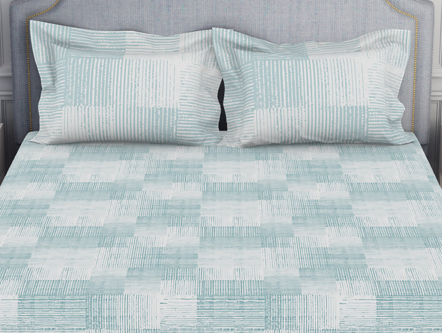 Spaces India Tonalelgence Geometric 100% Cotton Fitted Queen - Essentials by Spaces - view 4