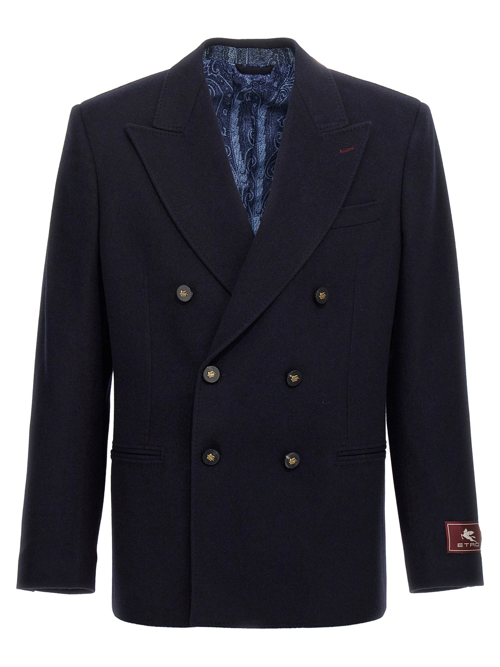 Etro Decorative Basting Blazer – 100% cashmere