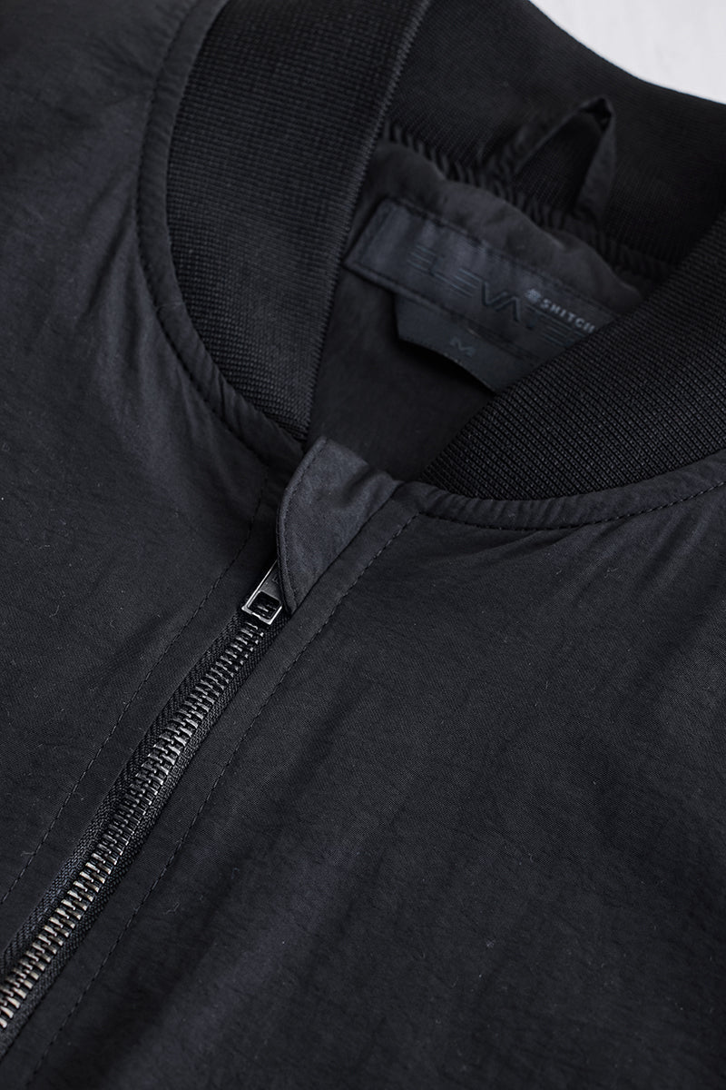 SNITCH Black Multi-Zip Relaxed Fit Jacket - view 2