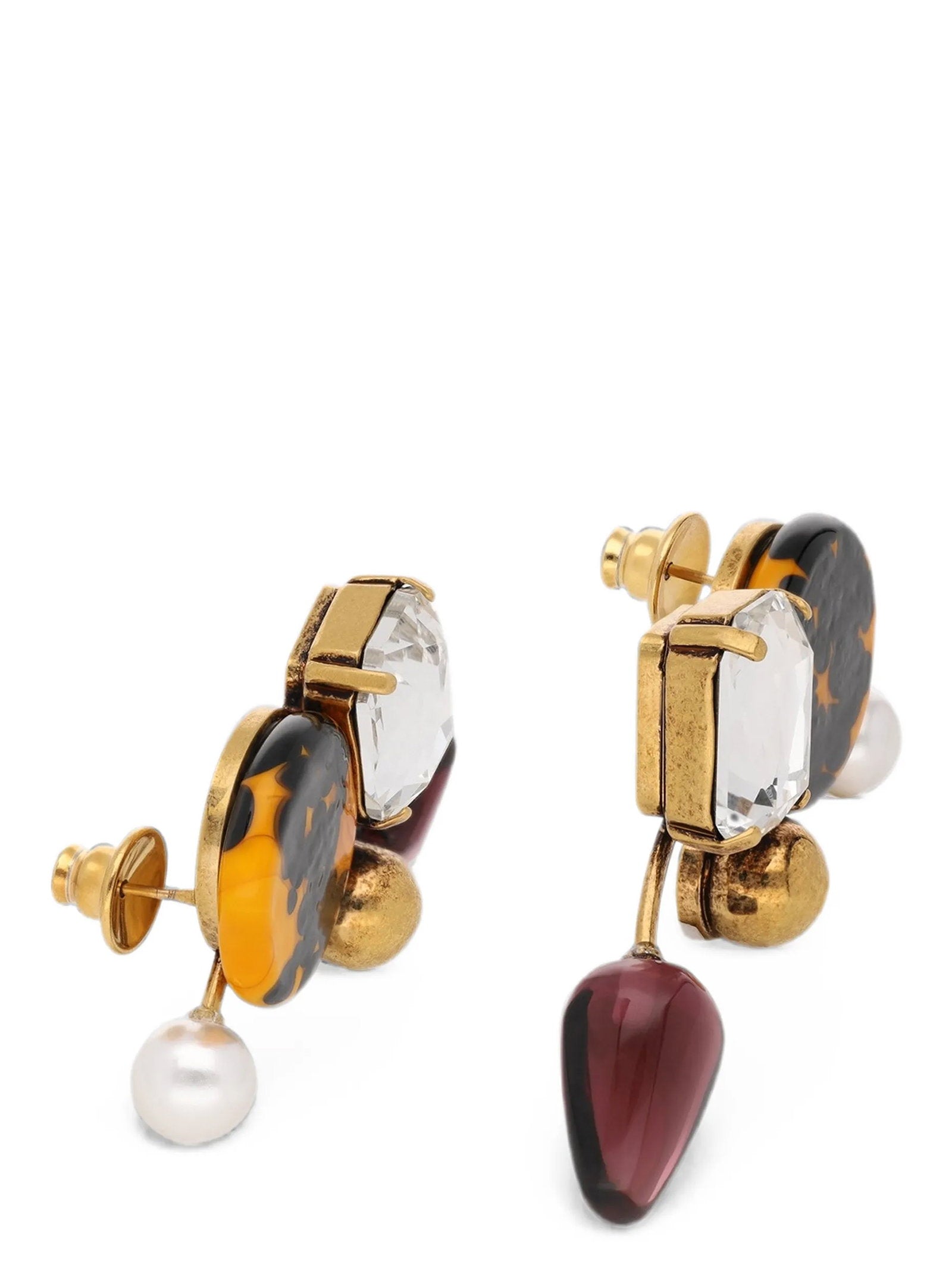 Dries Van Noten Hand-painted Earrings - view 2