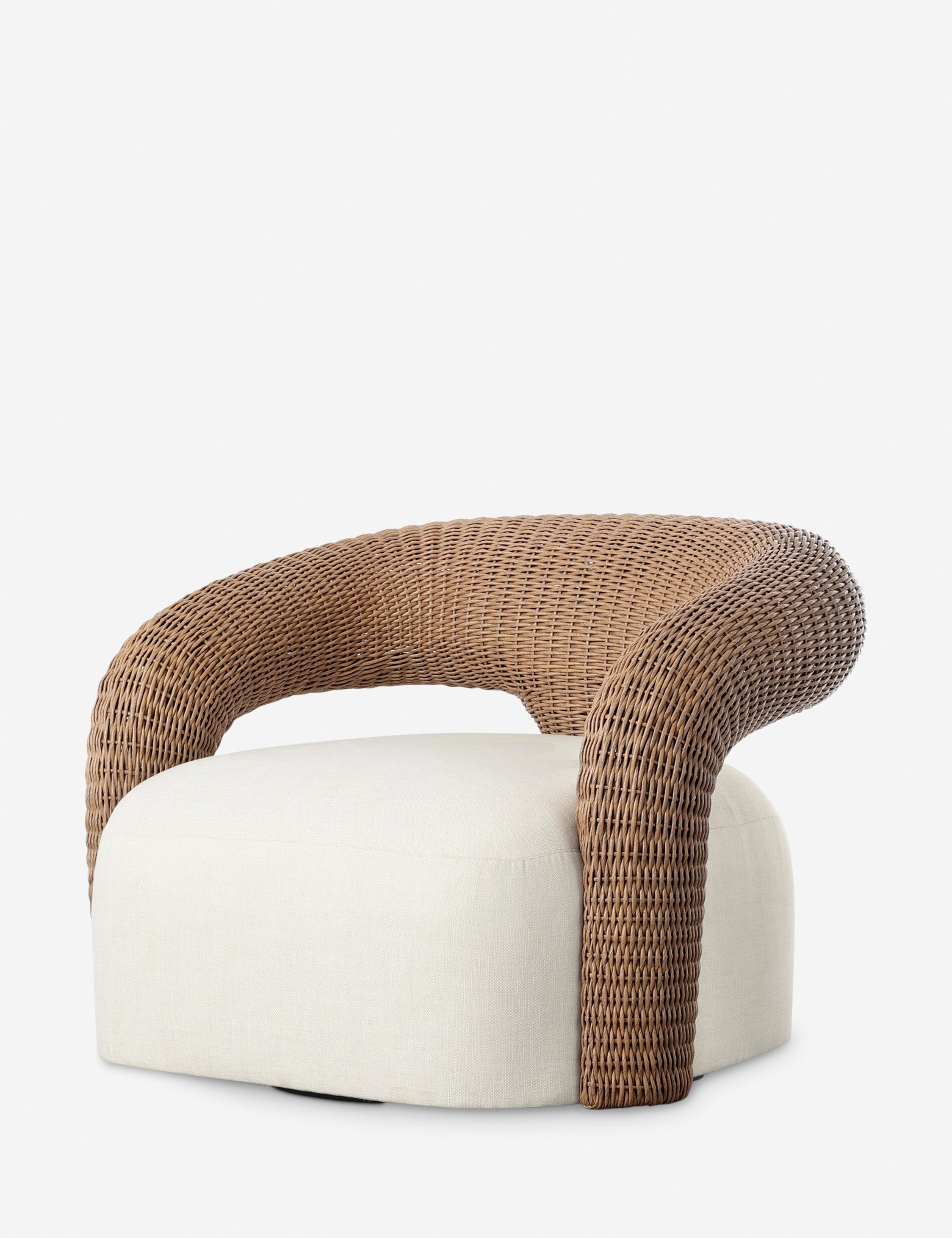 Lulu and Georgia Hampton Outdoor Swivel Chair - view 3