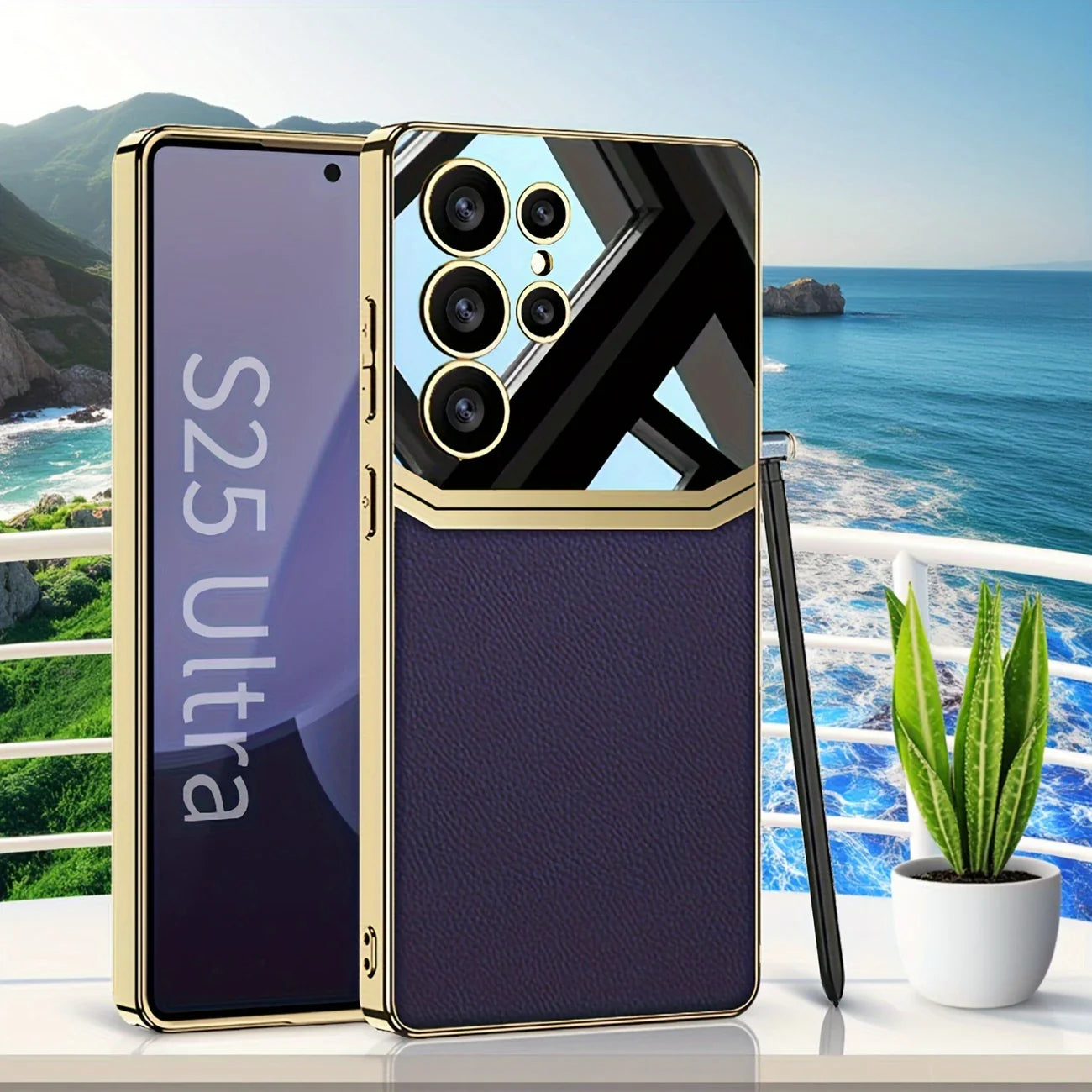 Million Cases Royal Touch Electroplated Leather Case - Samsung - view 2