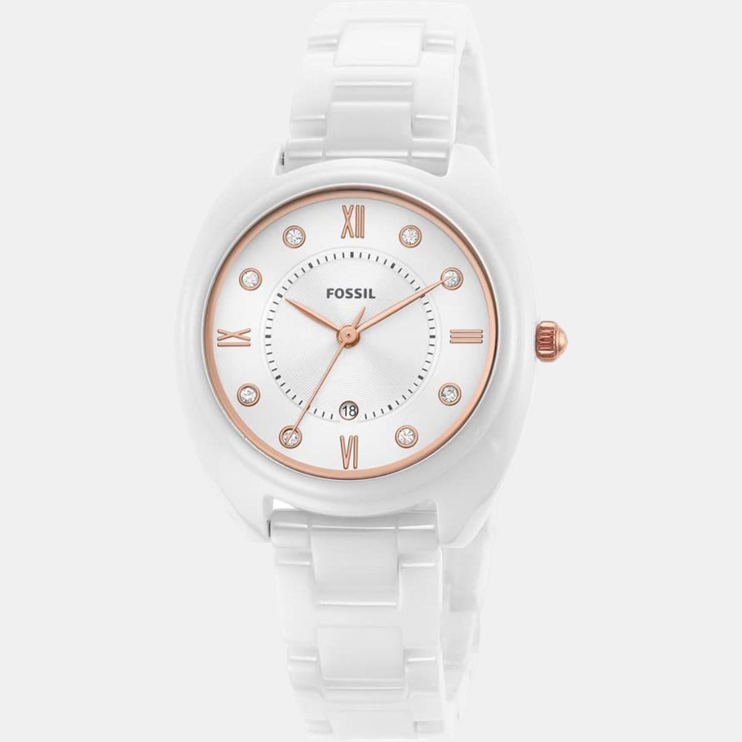 Fossil Gabby Women Quartz White Dial Analog Ceramic Watch CE1115 - view 2
