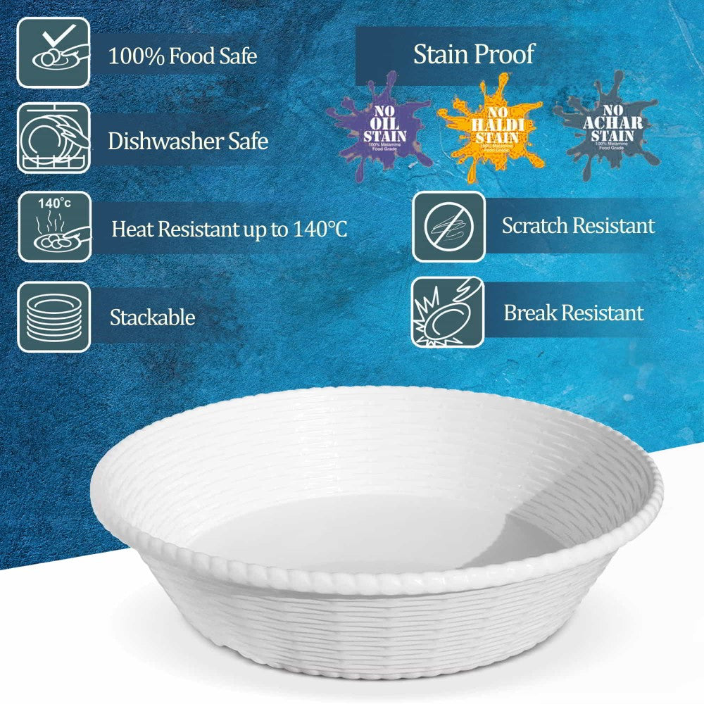 Roti Basket (Milton) – White - view 4