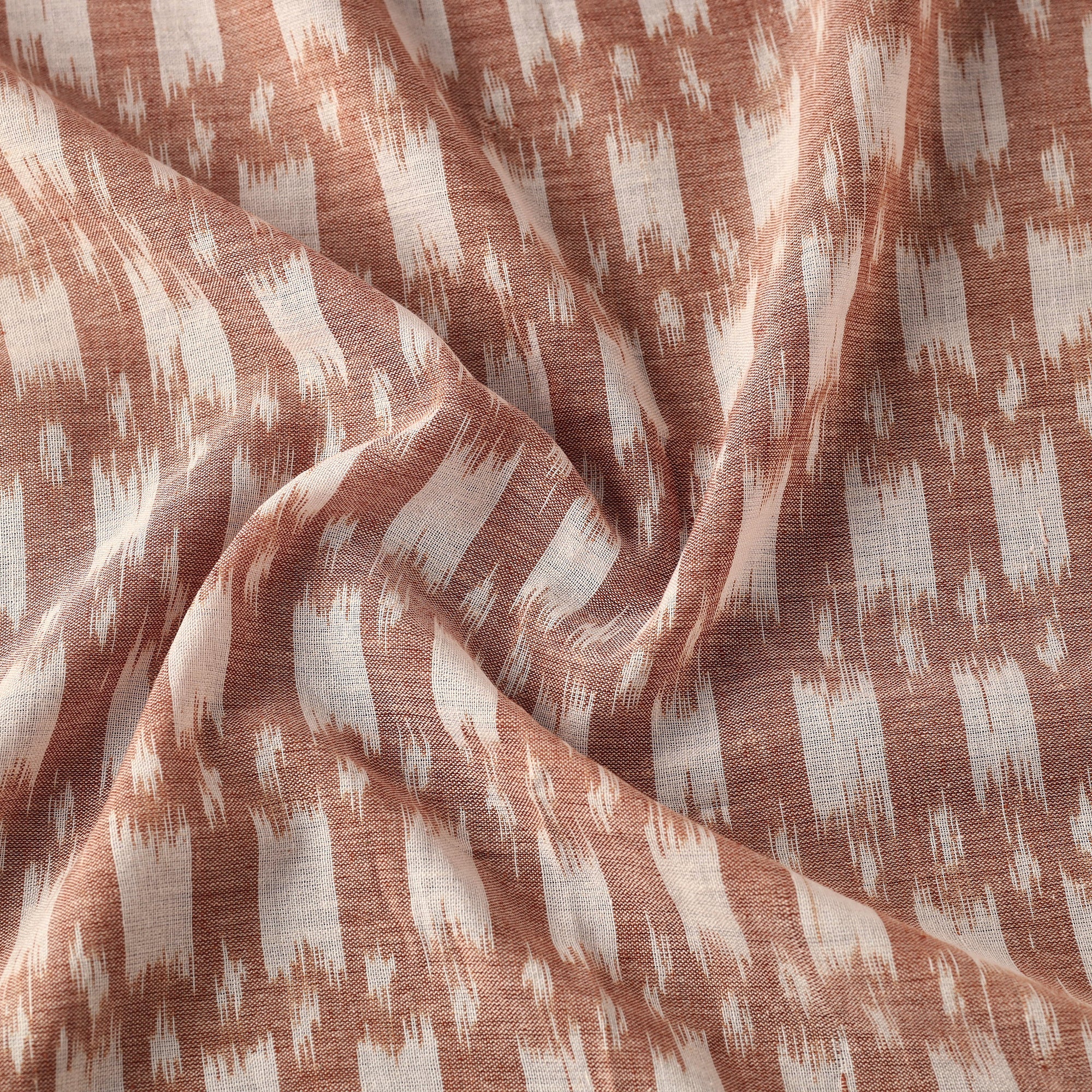 ASHOKA ASSEMBLE - CELEBRATING CRAFTS OF ODISHA Brown - Maniabandha Ikat Weave Handloom Cotton Fabric - view 3
