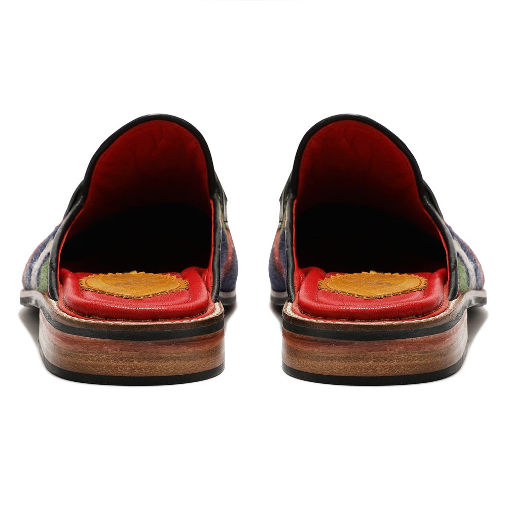 Banjaaran India Red Tartans Mule_ for Men (discontinued) - view 4
