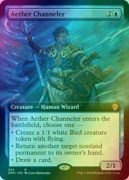 Aether channeler 392 – Magic Aether Channeler [392] [Extended Art] [Dominaria United] [Foil]