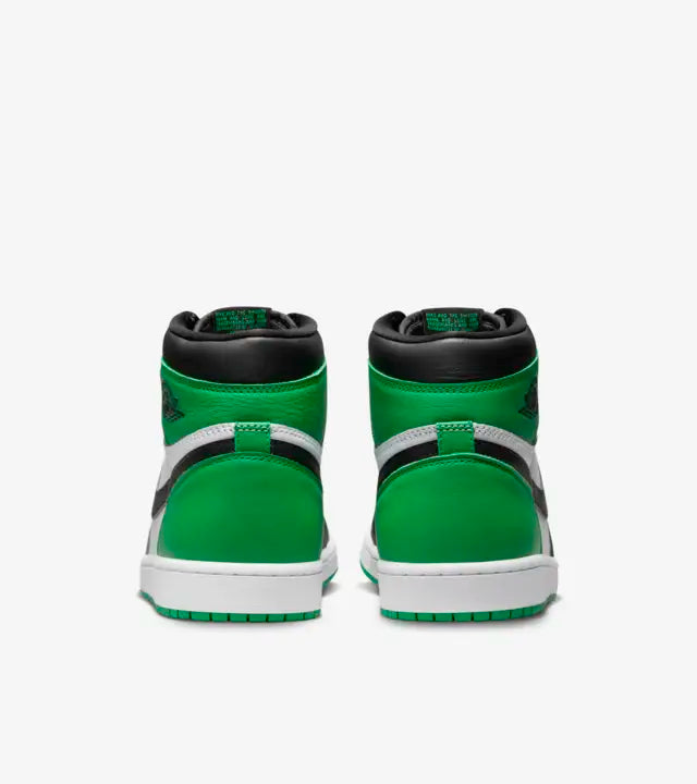 Cop Underdog Air Jordan 1 High Black and Lucky Green - view 2