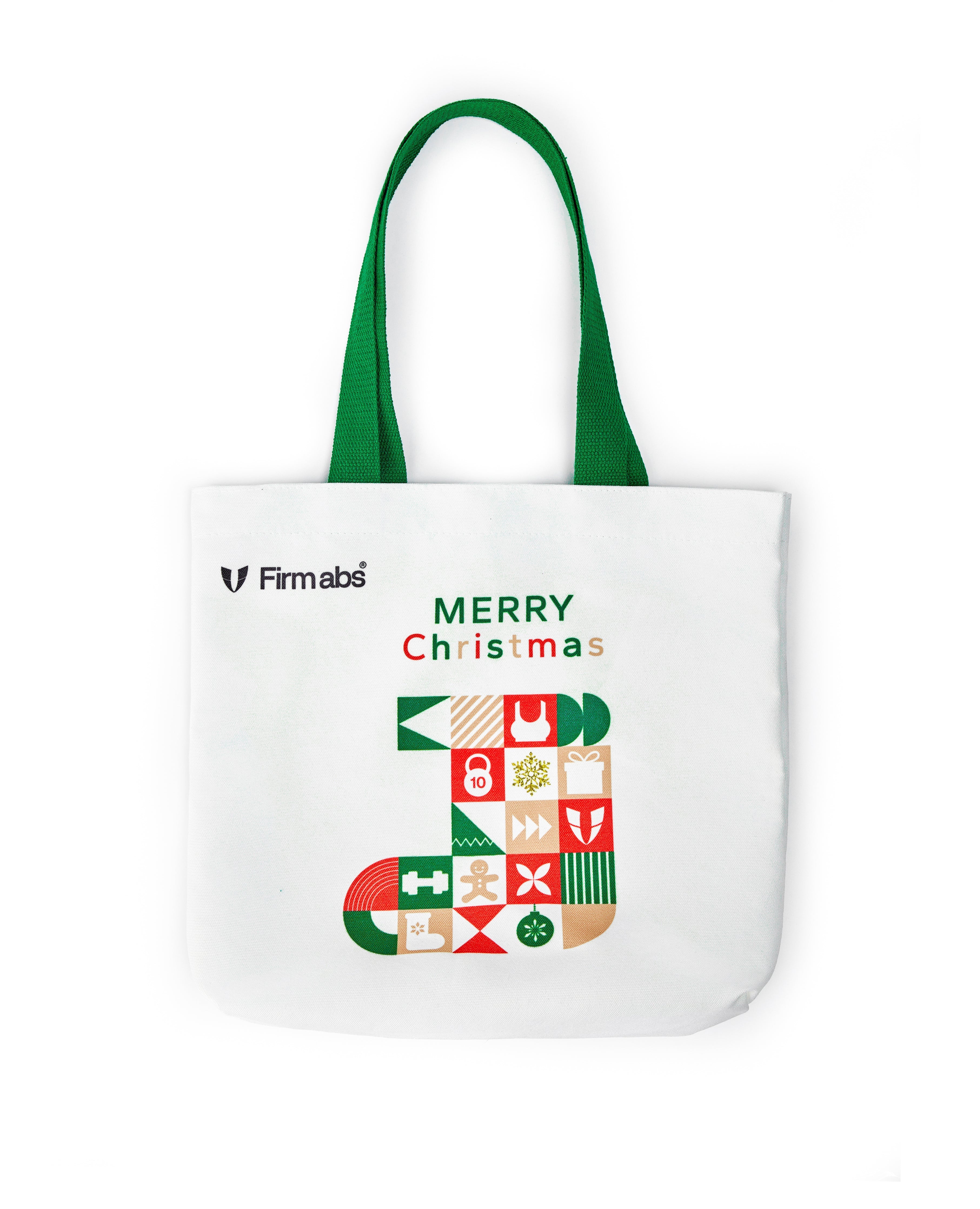FIRM ABS Firmabs Christmas Canvas Bag - White