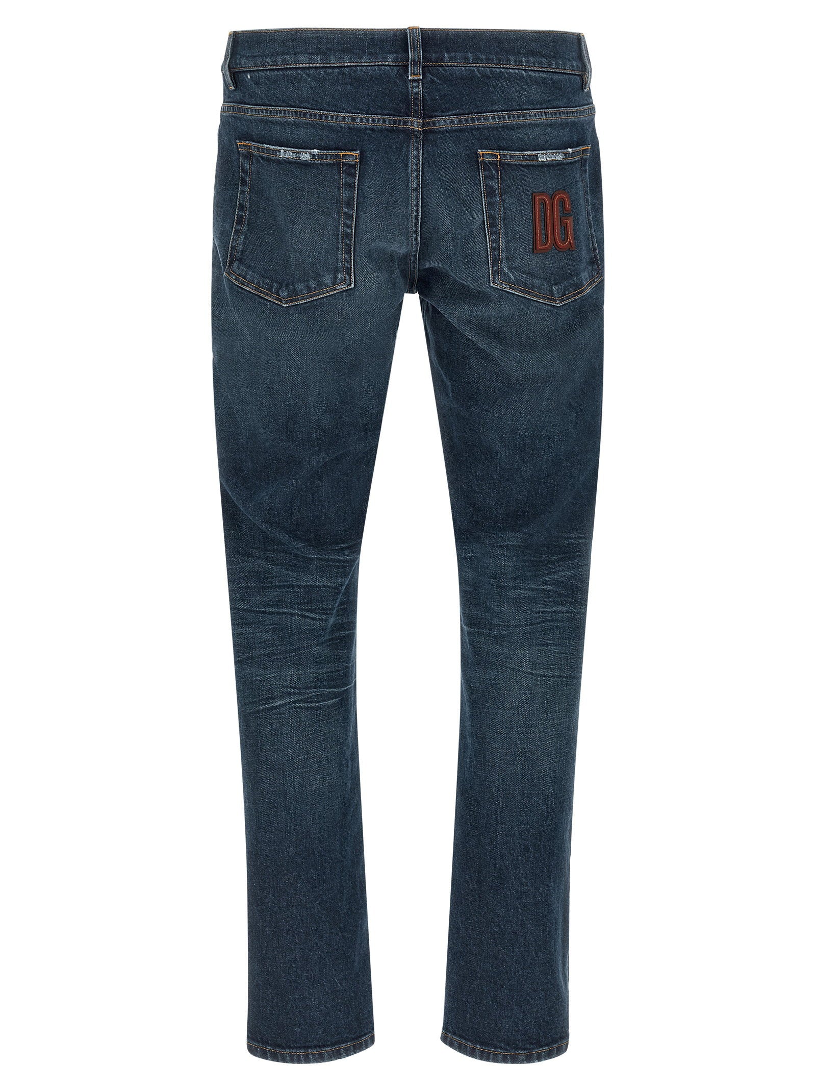 Dolce & Gabbana Logo Patch Jeans – 98% cotton, 2% elastane - view 2