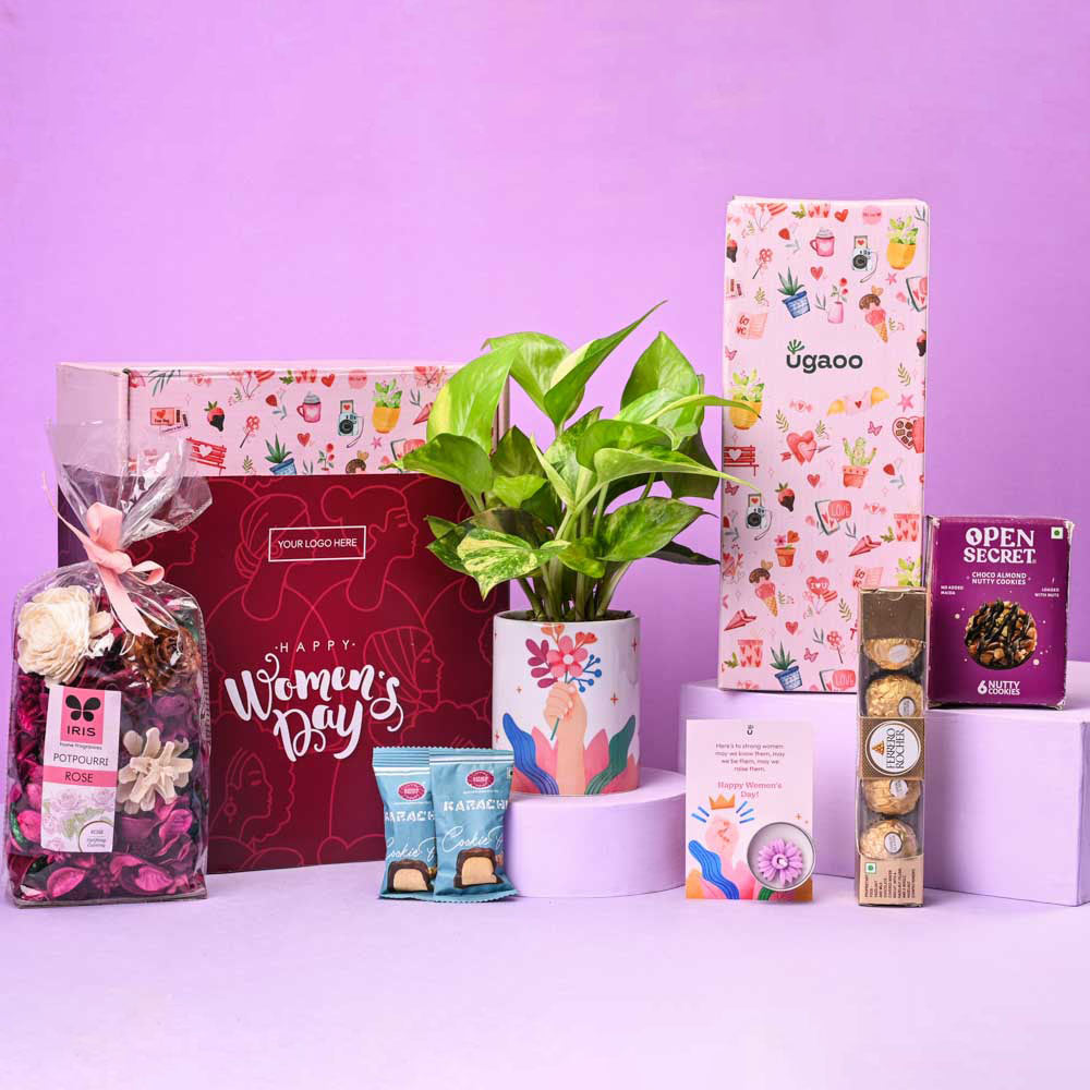 Ugaoo Variegated Money Plant Elegance Women's Day Gift