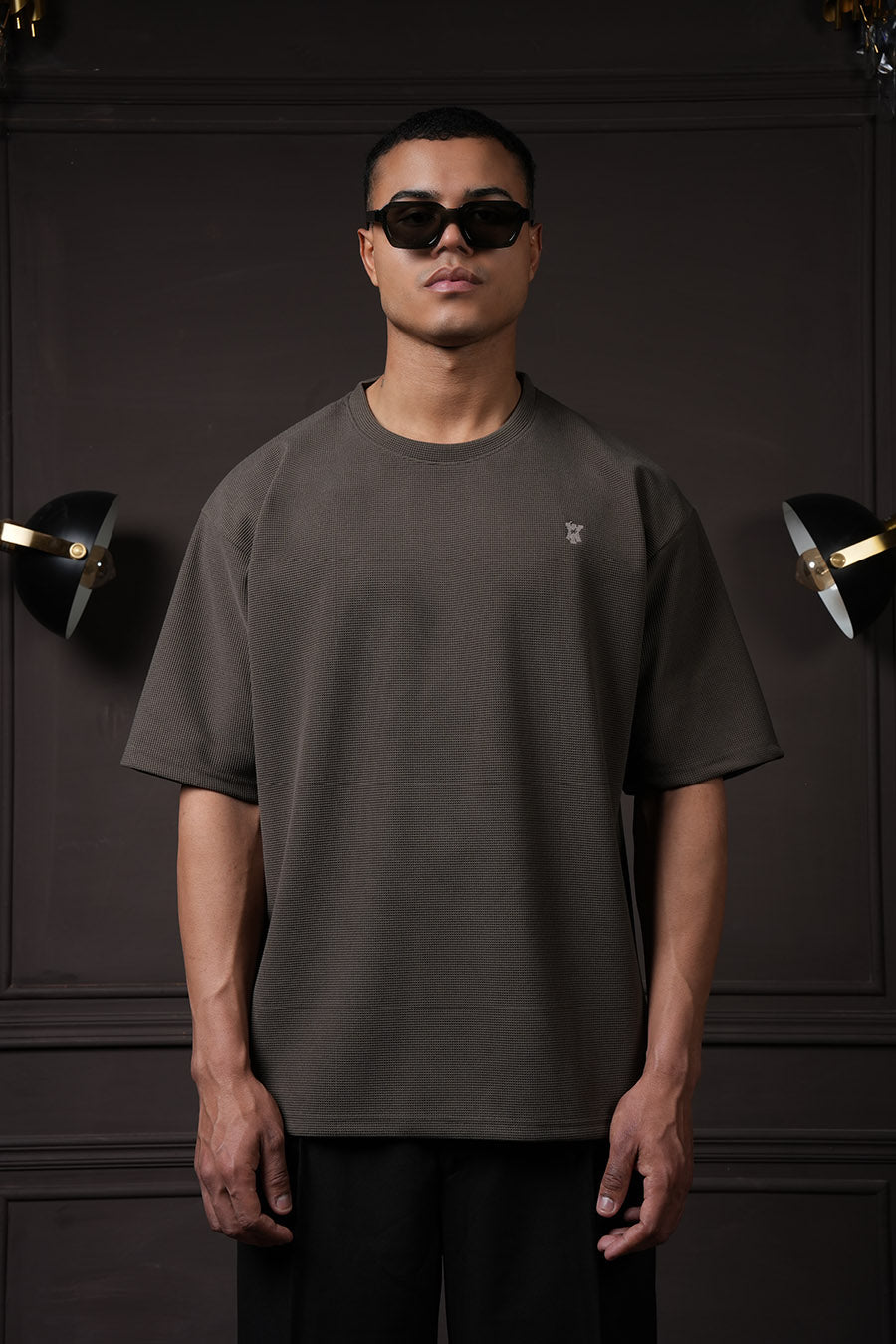 Y*all Waffle T Shirt - Tate Olive - view 3