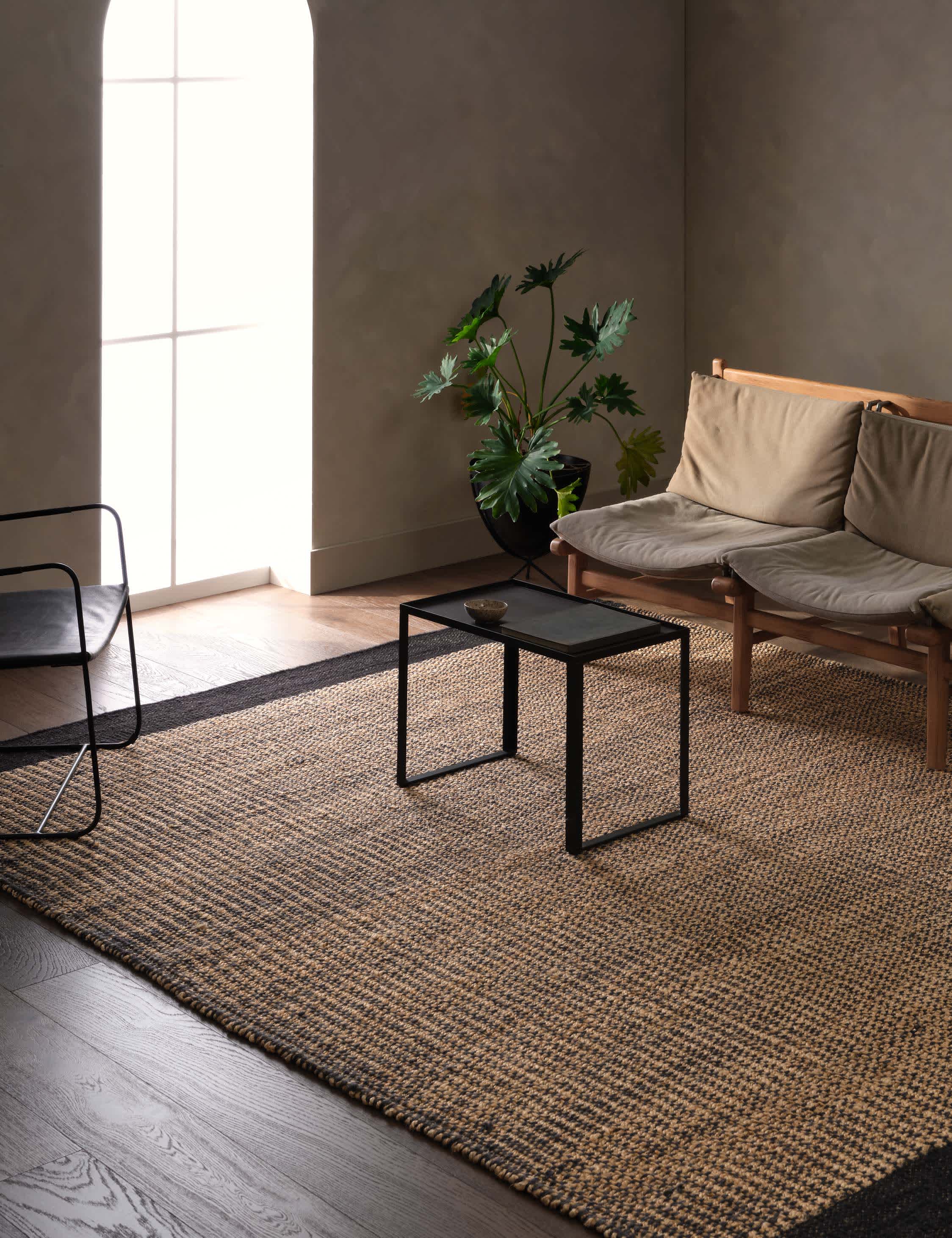 Lulu and Georgia Yves Handwoven Jute Rug – Black - view 2
