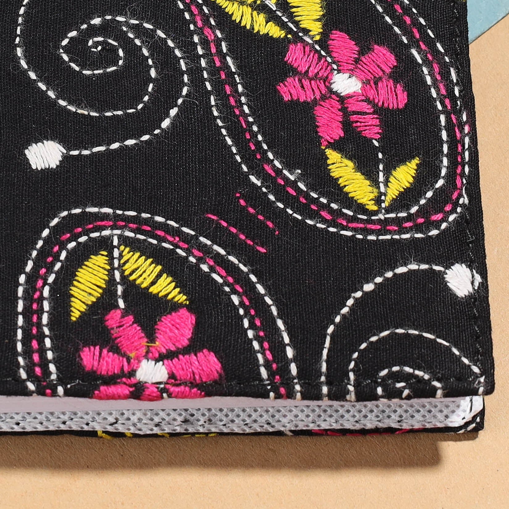 ASALKAAR Bengal Kantha Work Handcrafted Notepad (5 x 4 in) - view 2