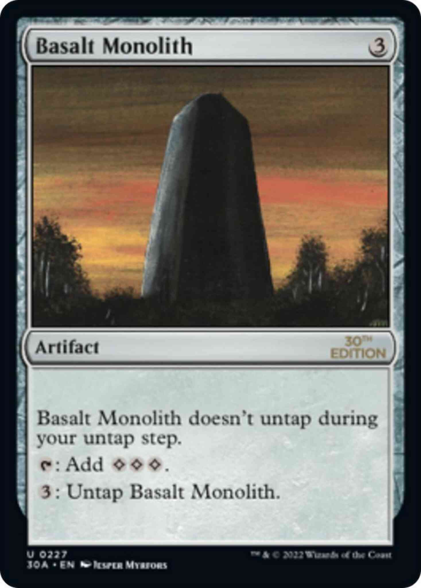 Basalt monolith 227 – Magic Basalt Monolith [227] [30th Anniversary Edition] [Non-Foil]