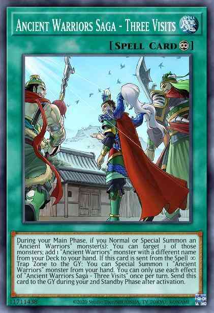Yu-Gi-Oh! Ancient Warriors Saga - Three Visits - IGAS-EN055 - Ultra Rare - Unlimited